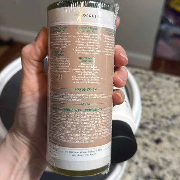 *NEW* KORRES PURE GREEK OLIVE GINGER MINT SHOWERGEL & BODY CREAM SEALED - Picture 6 of 6